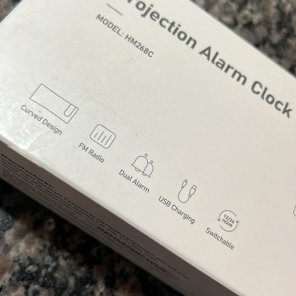 Projection alarm clock NIB - Picture 8 of 9